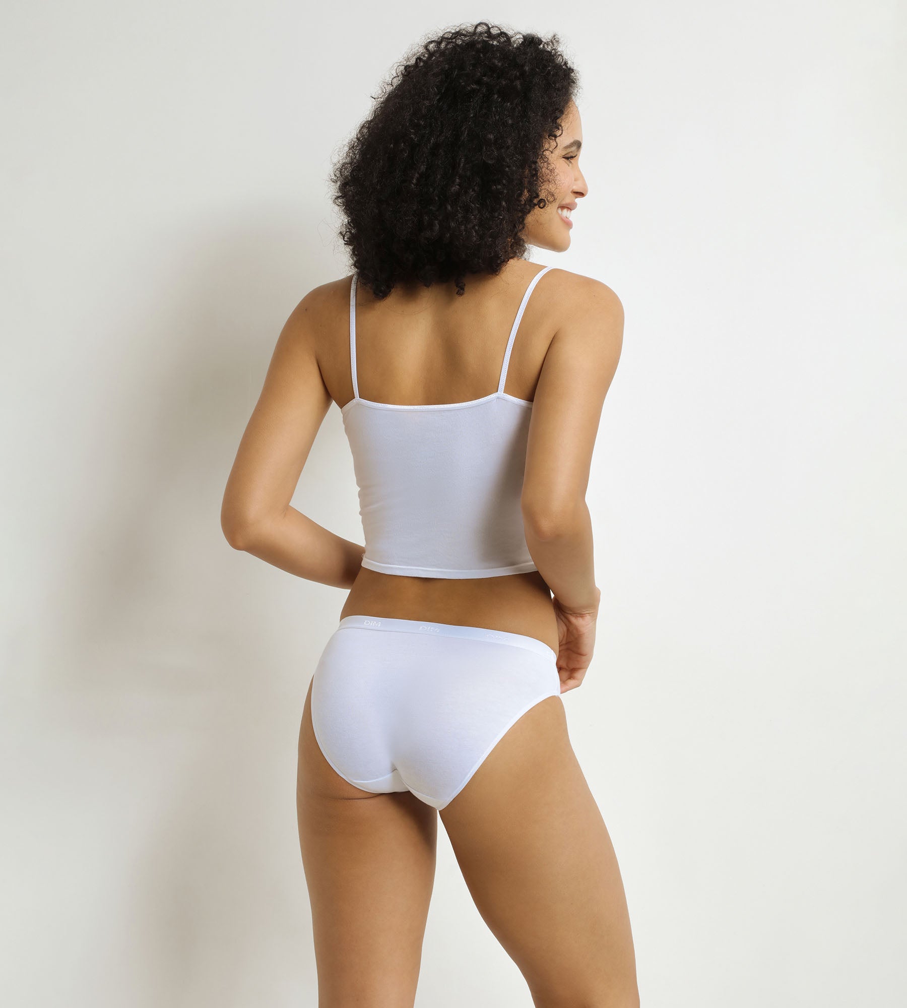 DIM Pack de 3 braguitas de mujer moradas y blancas Les Pockets Ecodim