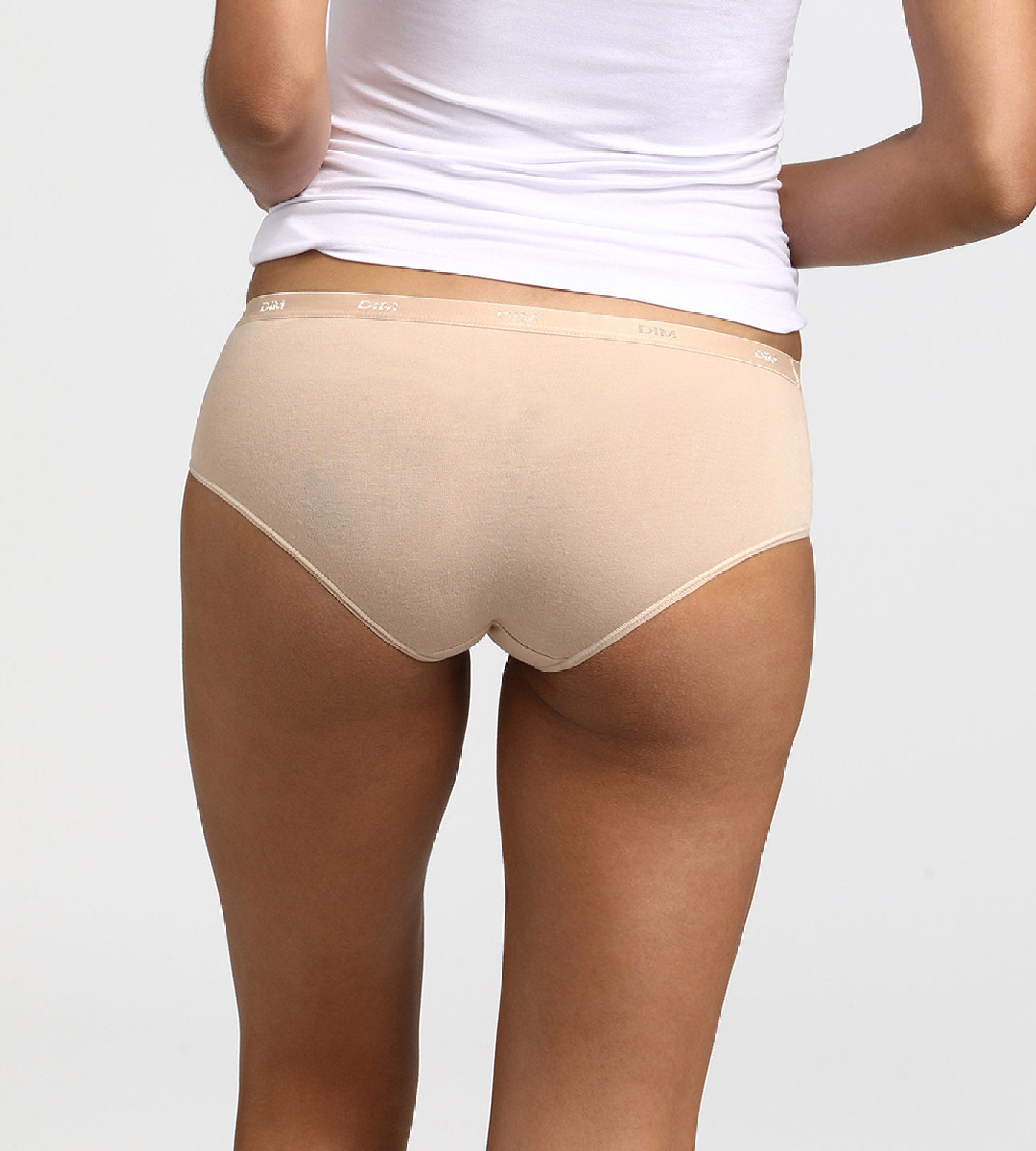 DIM Pack de 3 culottes en blanco/visón/negro Les Pockets de algodón