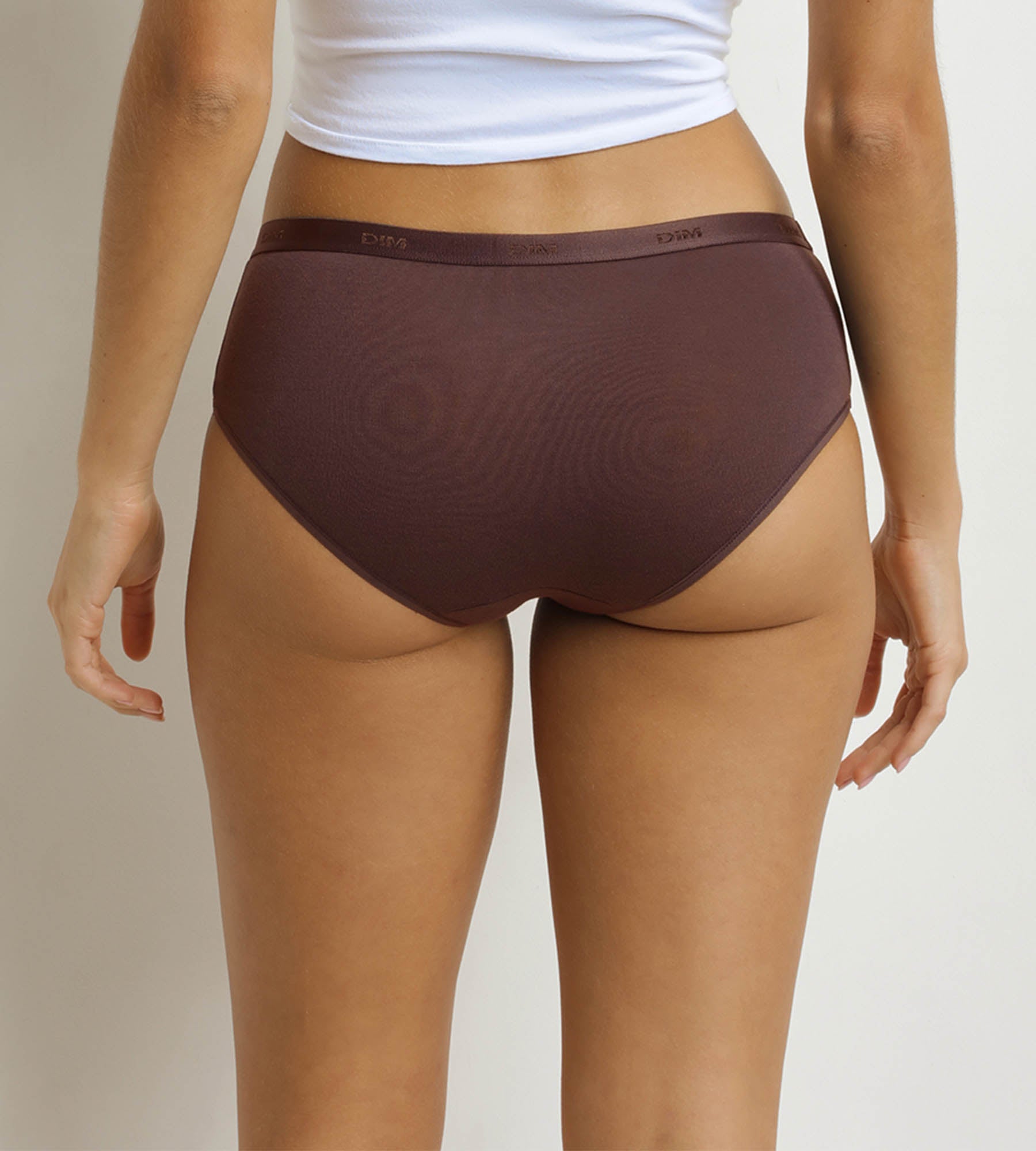 DIM Pack de 3 calzoncillos para mujer Cocoa, Rojo, Negro Les Pockets Ecodim