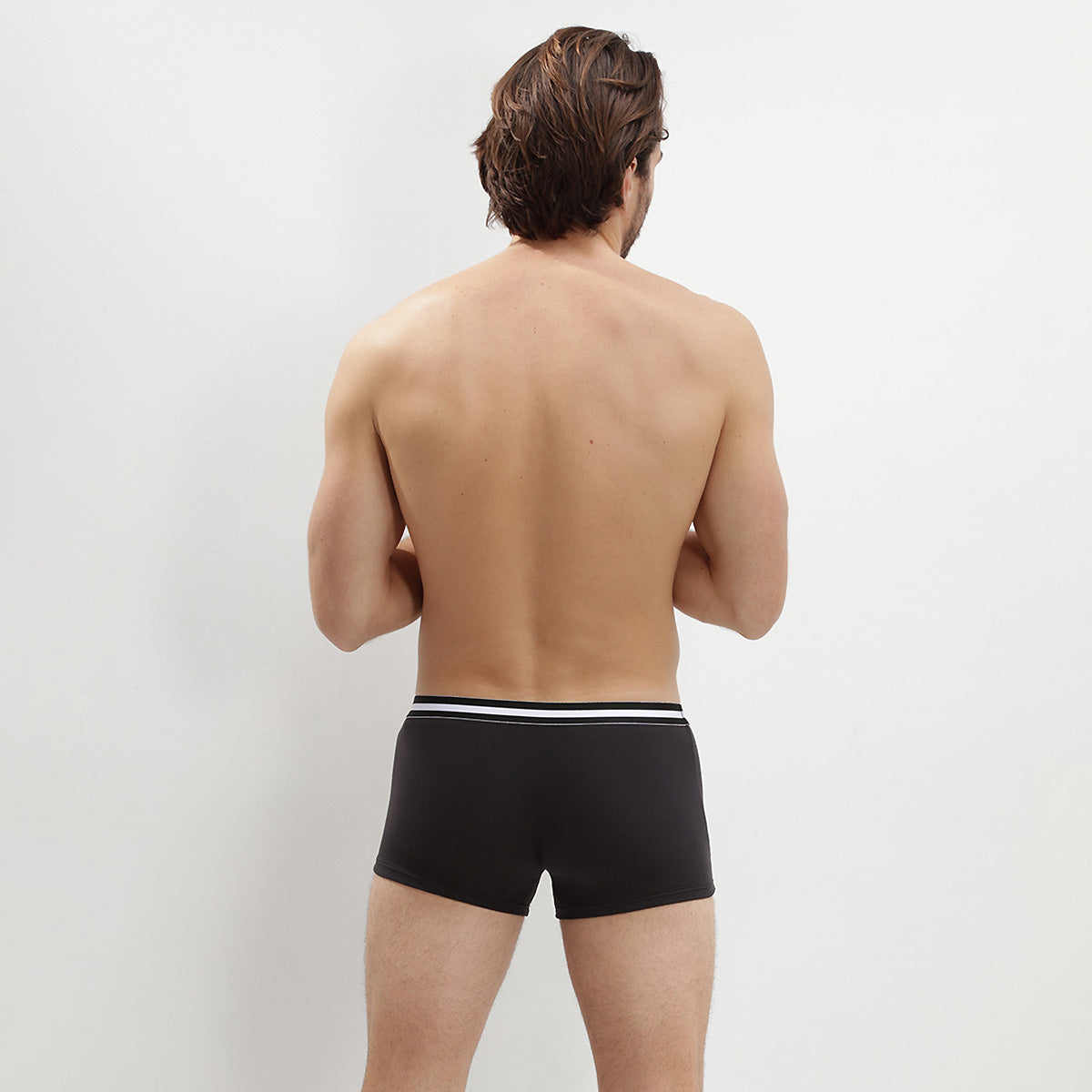 DIM Pack de 4 bóxers negros de algodón ECODIM