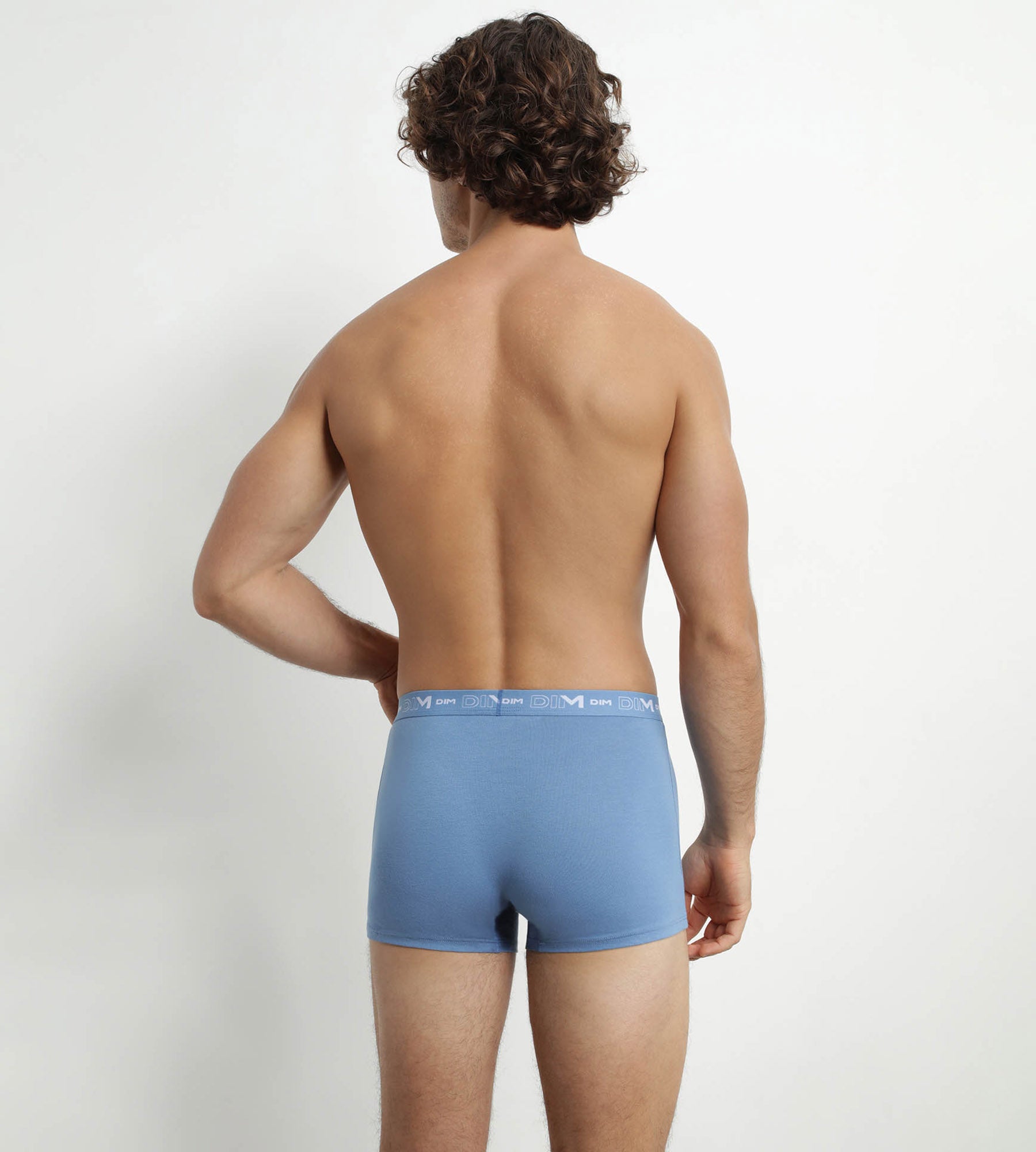 DIM Pack de 3 calzoncillos bóxer de algodón elástico azul Riviera Denim negro para hombre