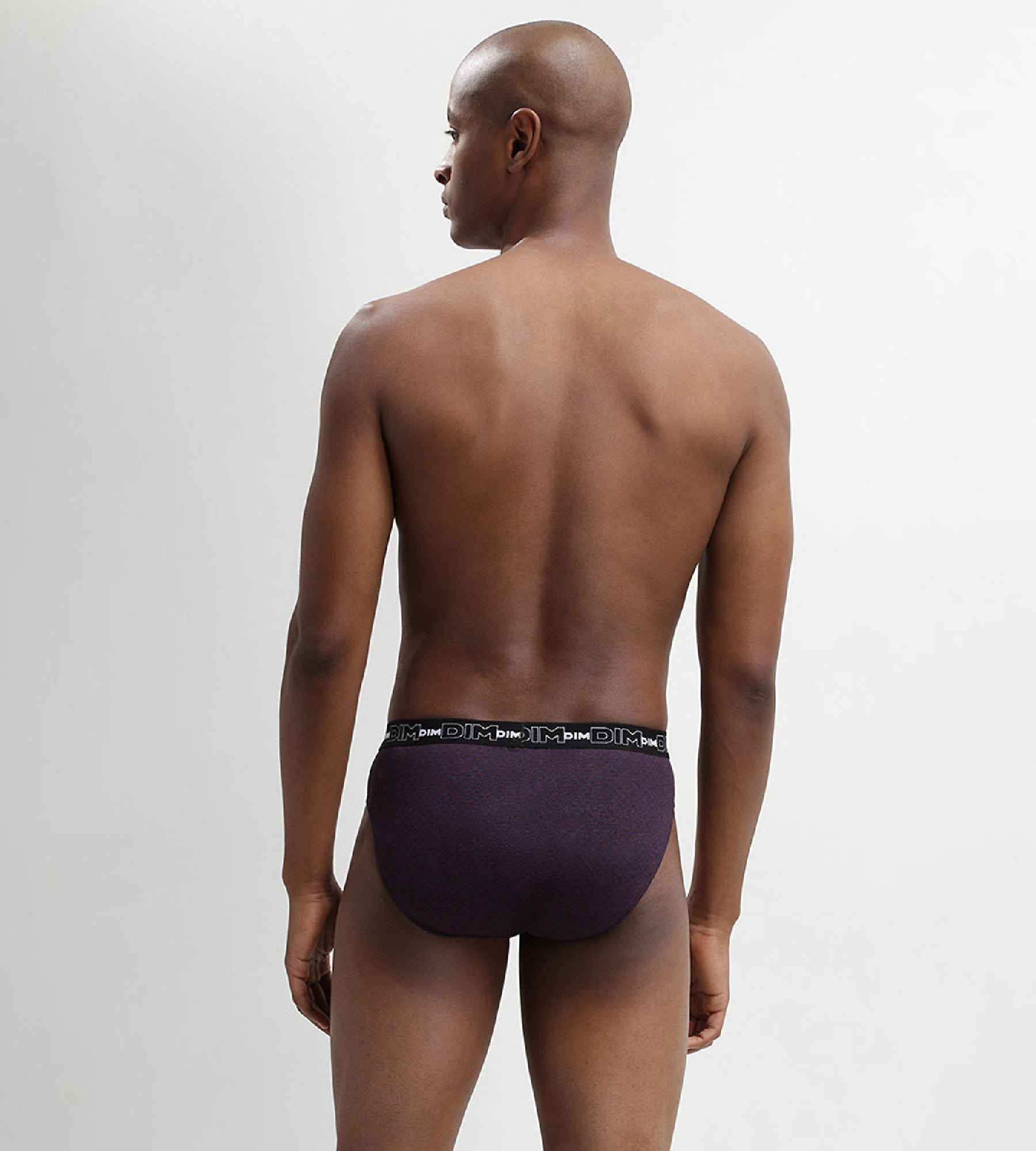DIM Juego de 3 calzoncillos tipo slip en algodón con estampado de lunares Negro Dim Coton Print