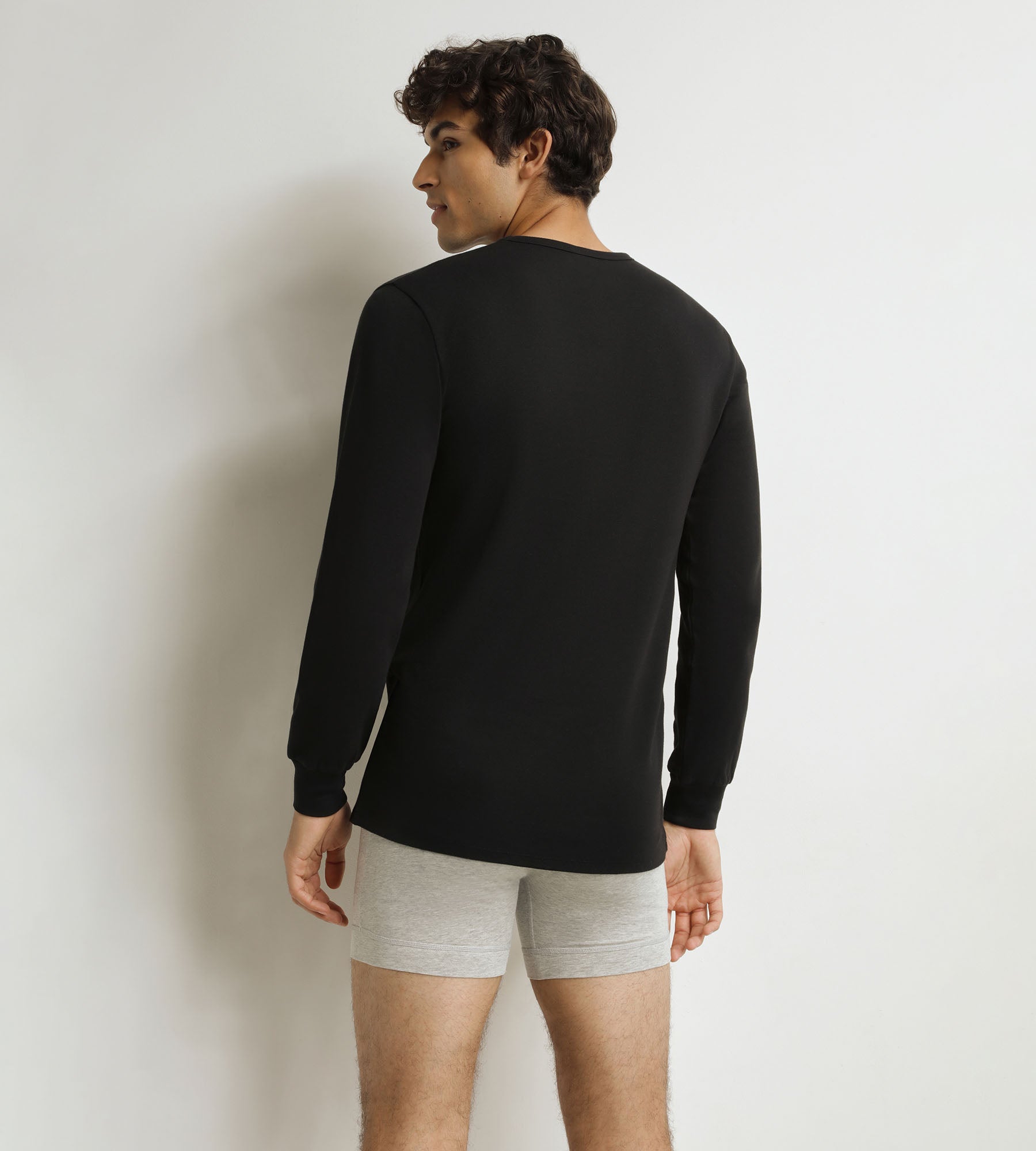 DIM Camiseta de hombre de algodón negro Dim Thermal