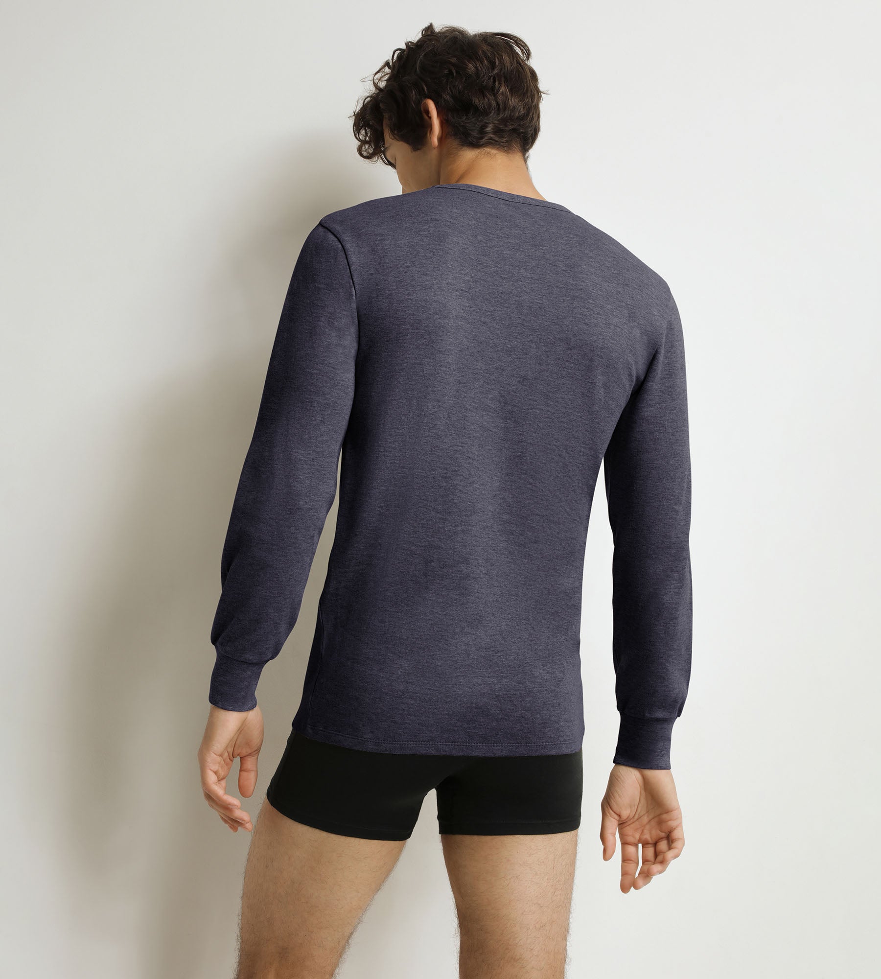 DIM Camiseta de hombre de algodón gris azulado Dim Thermal