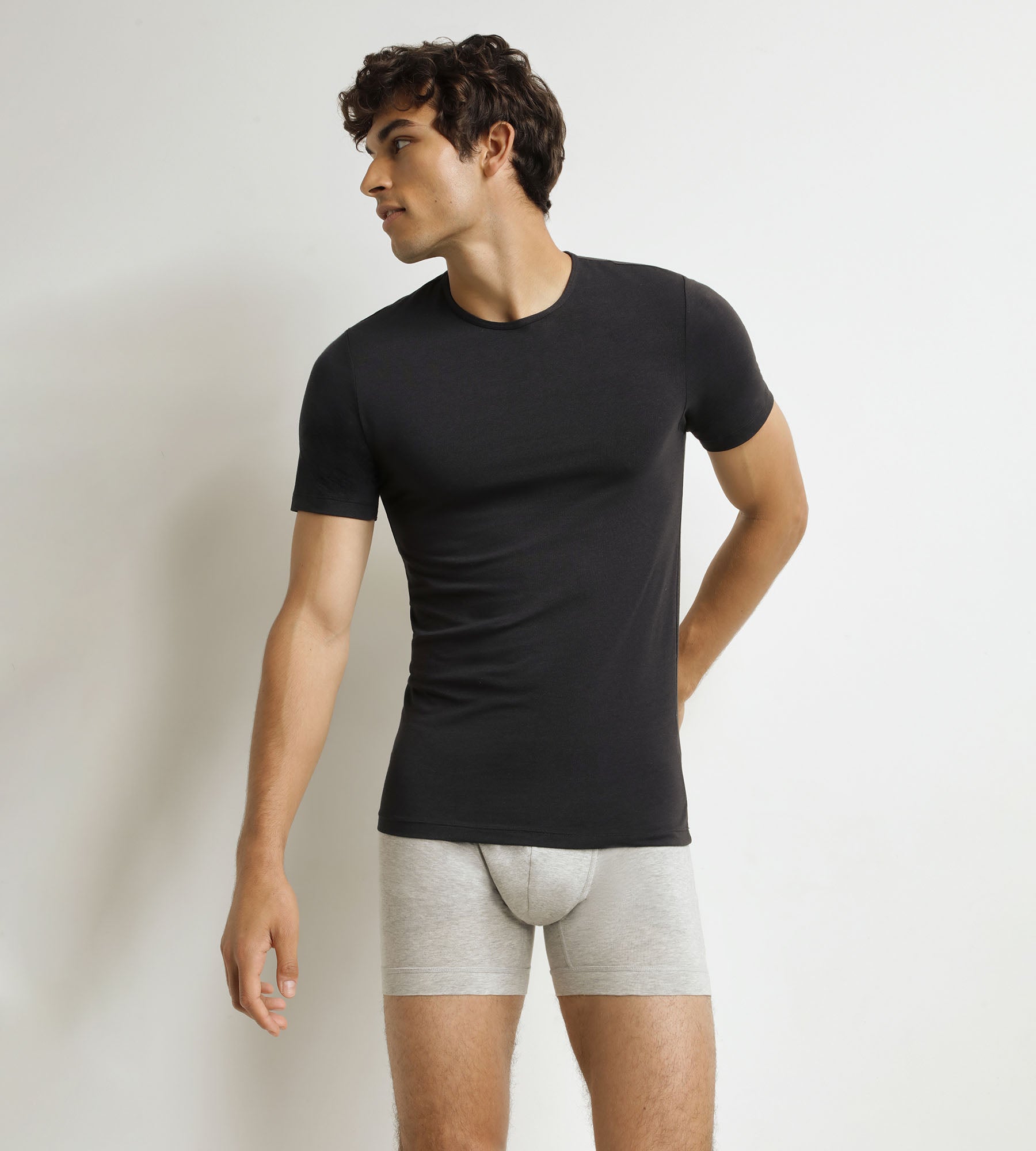 DIM Camiseta de manga corta para hombre Black Dim Thermal