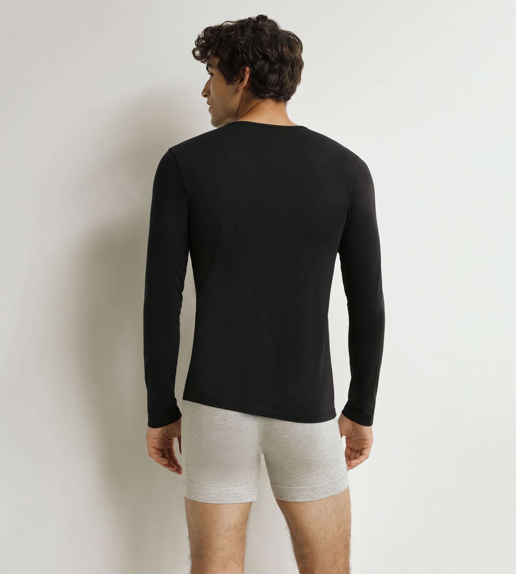 DIM Camiseta de manga larga para hombre Black Dim Thermal
