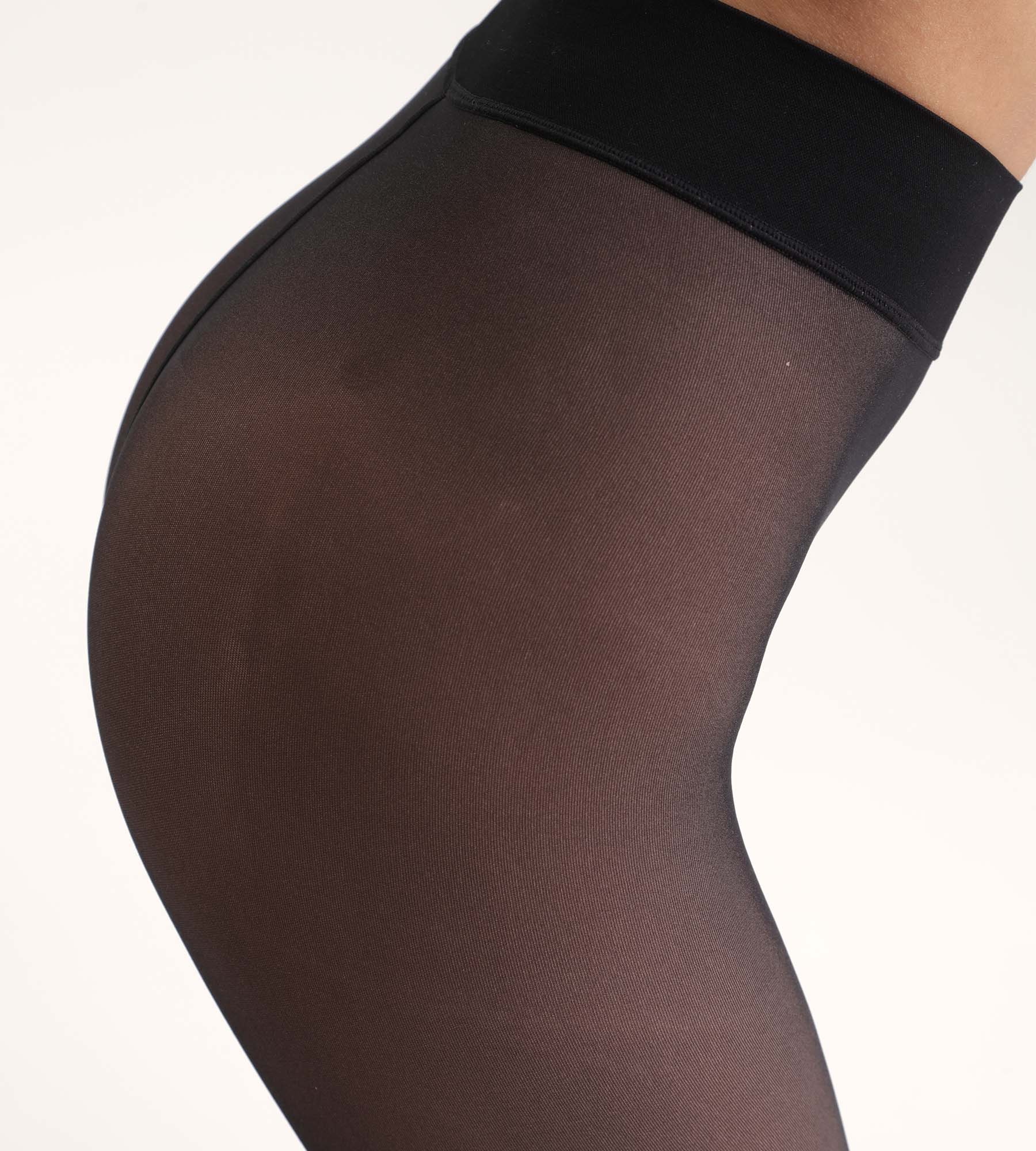 DIM Pantis calientes efecto transparencia Negro Thermo