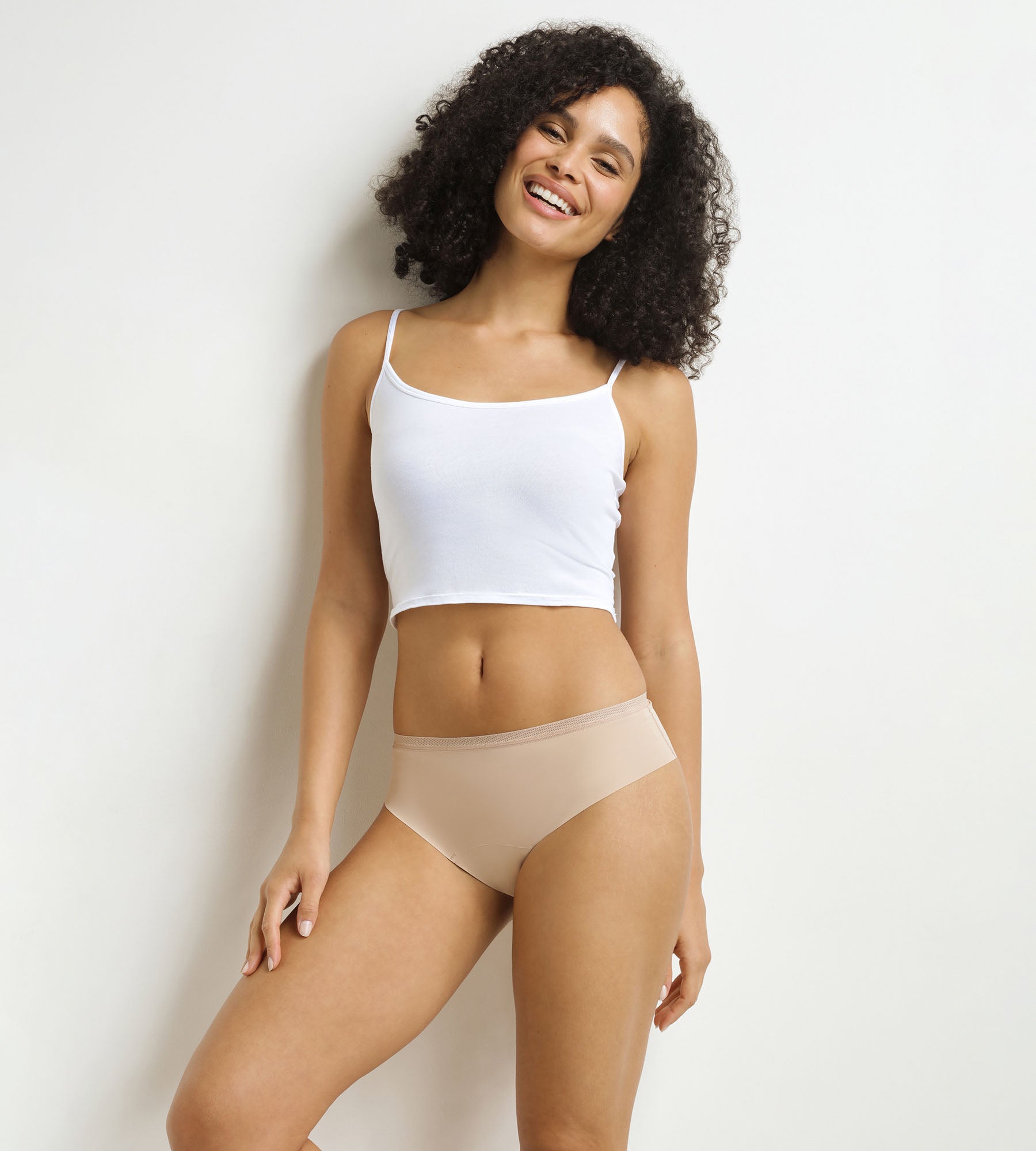 DIM Braga menstrual invisible para mujer Nude Dim Protect
