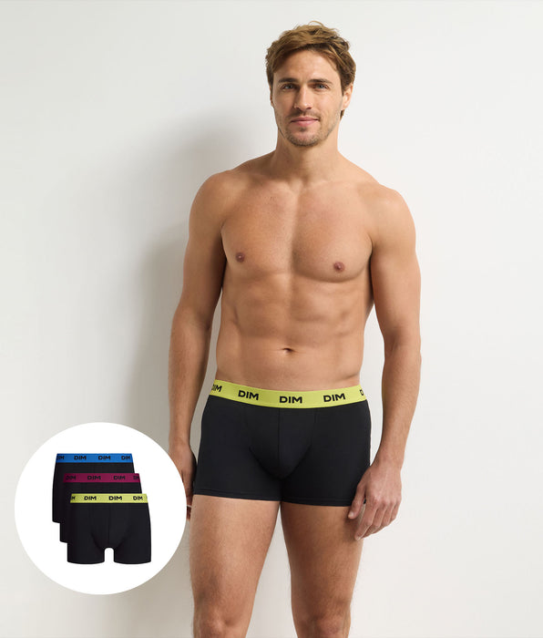 DIM Pack de 3 bóxers de hombre flashy Mix And Colors