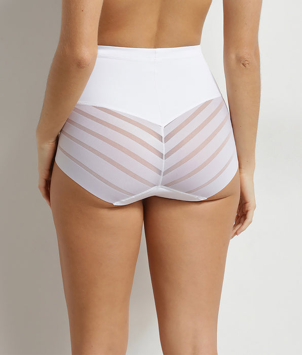 DIM Braguitas de cintura alta y vientre plano Blancas Mujer Dim Silhouette Élégance