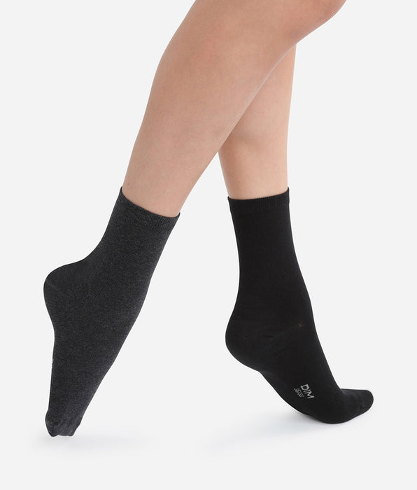 DIM Lote de 2 pares en color antracita y negro para mujer