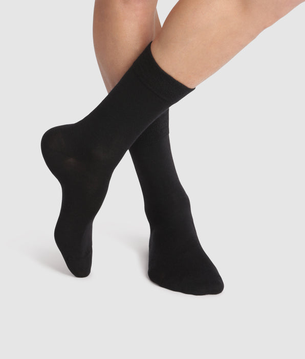 DIM Calcetines negros para hombre de lana