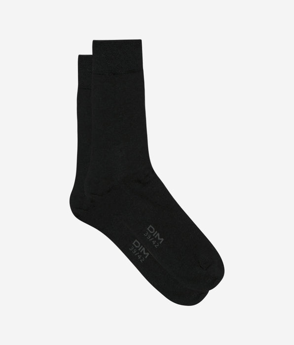 DIM Calcetines negros para hombre de lana
