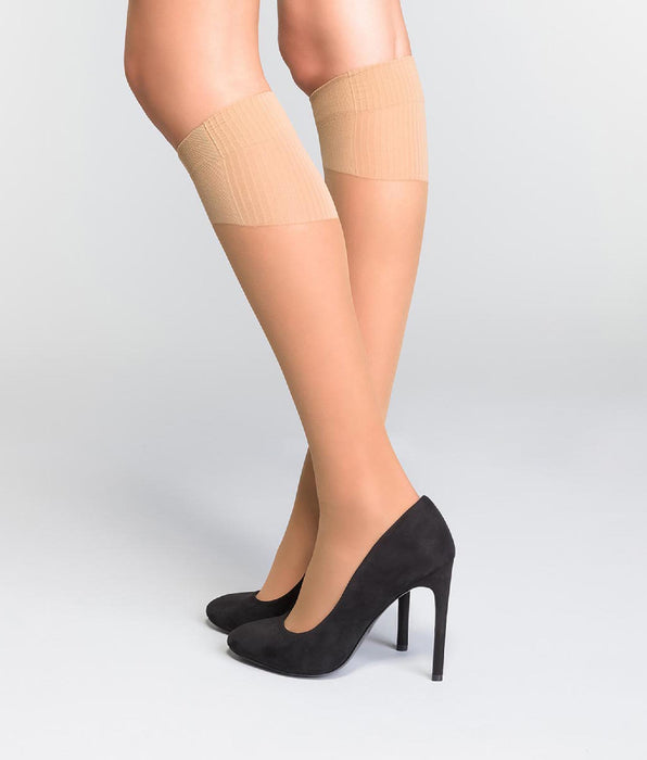 DIM Pack de 2 medias caramelo AbsoluFlex transparentes 20D