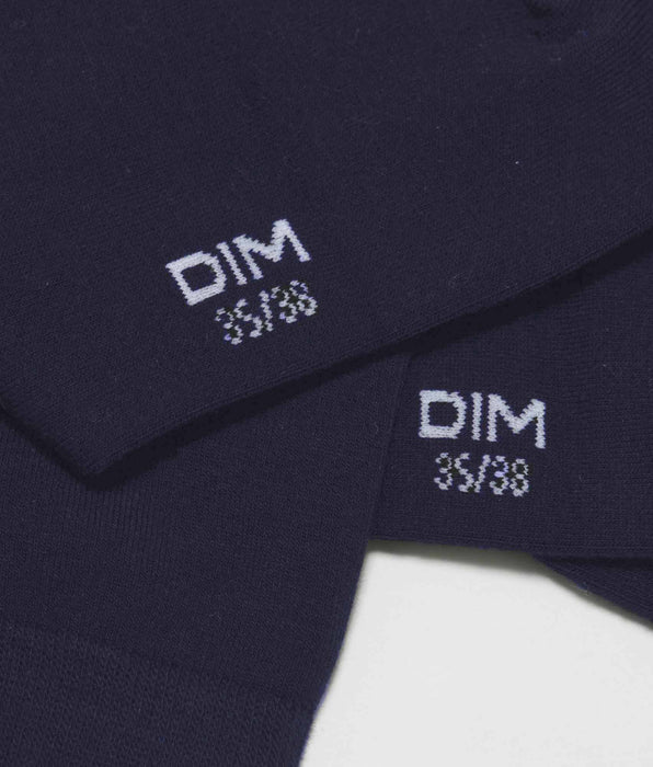 DIM Pack de 2 pares de calcetines de mujer de viscosa de bambú azul marino Dim Bambou