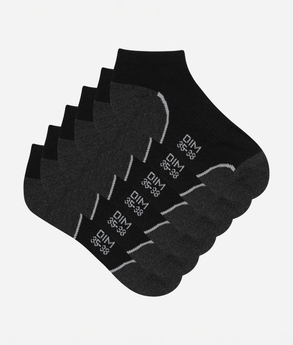 DIM Pack de 3 pares de calcetines cortos de impacto para mujer - Dim Sport