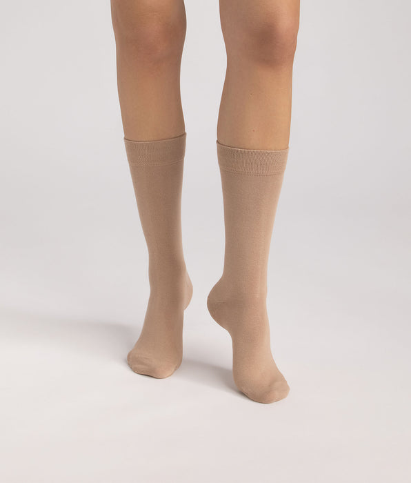 DIM Pack de 3 calcetines de hombre en cassis, chocolate y topo Algodón