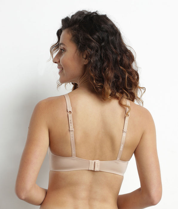 DIM Sujetador triangular con foam sin aros nude InvisiFree
