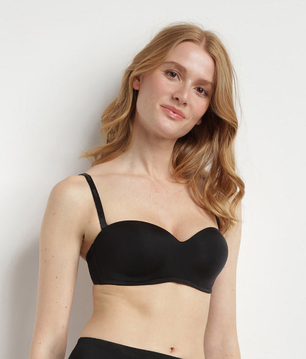 DIM Sujetador bandeau negro sin aros InsiviFree