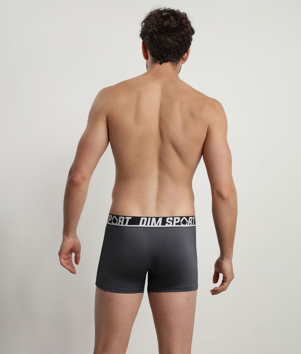 DIM Pack de 3 bóxers de hombre en microfibra termorreguladora Violeta Dim Sport