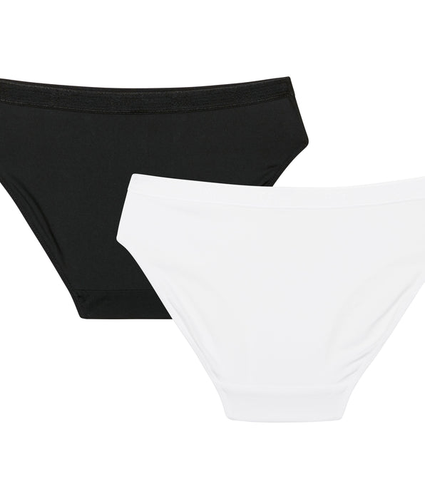 DIM Pack de 2 braguitas blancas niña - Pocket Micro