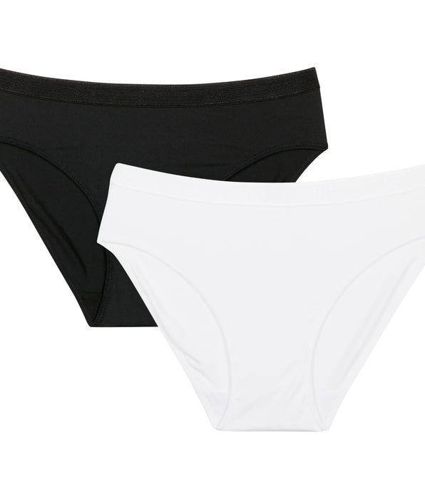 DIM Pack de 2 braguitas blancas niña - Pocket Micro