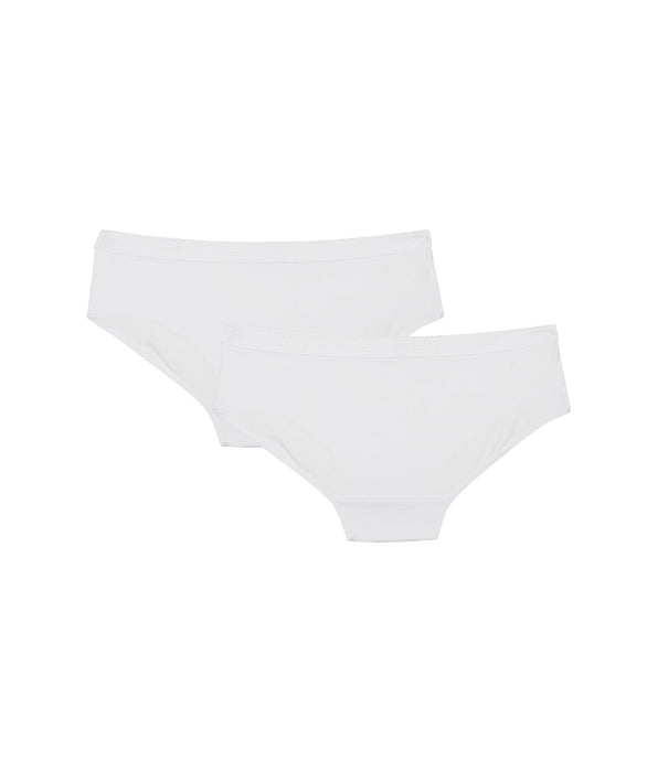 DIM Pack de 2 culottes blancos de microfibra Niña - Pocket Micro