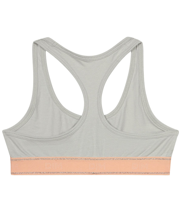 DIM Sujetador gris y rosa de niña Dim Sport
