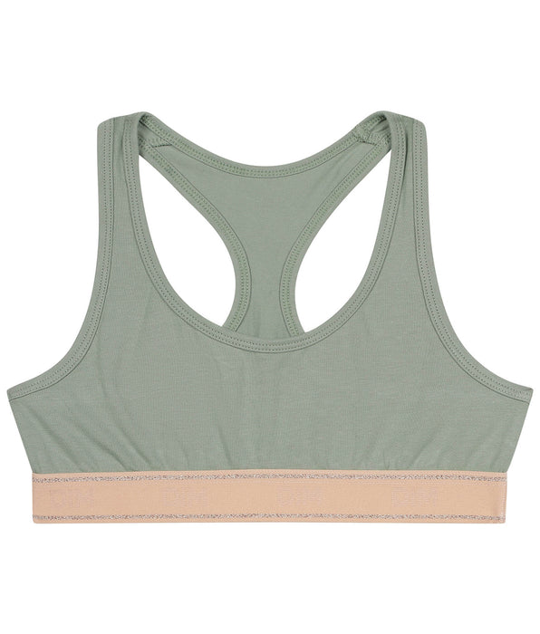 DIM Sujetador de niña verde y rosa Dim Sport
