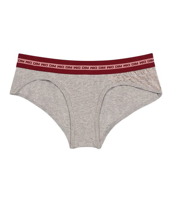 DIM Shorty fille Dim sport gris chiné