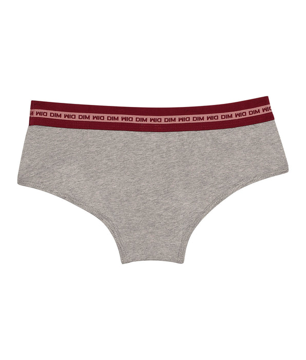 DIM Shorty fille Dim sport gris chiné