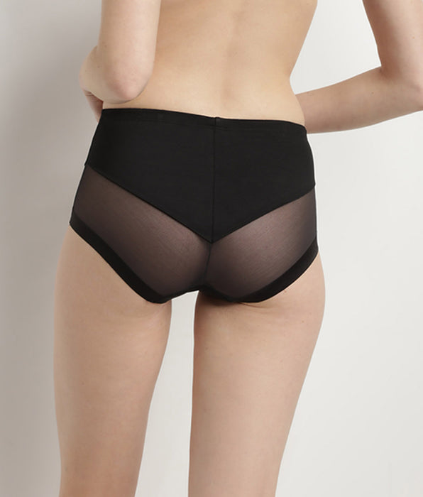 DIM Braga de talle alto negra invisible Generous Limited Edition de Dim