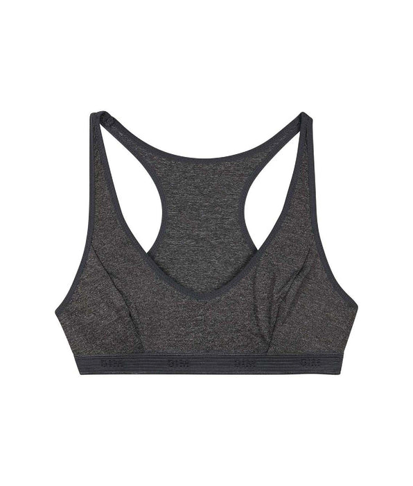 DIM Sujetador deportivo niña gris oscuro de microfibra Dim Micro