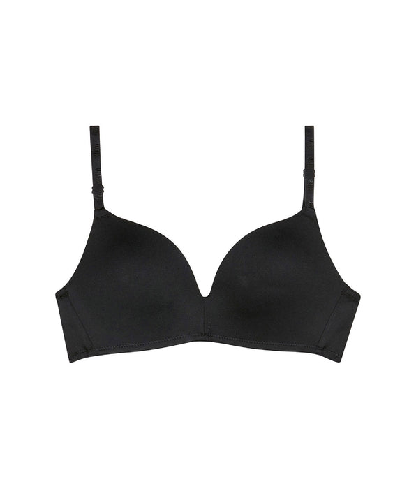 DIM Sujetador triangular negro con copas niña Dim Invisible