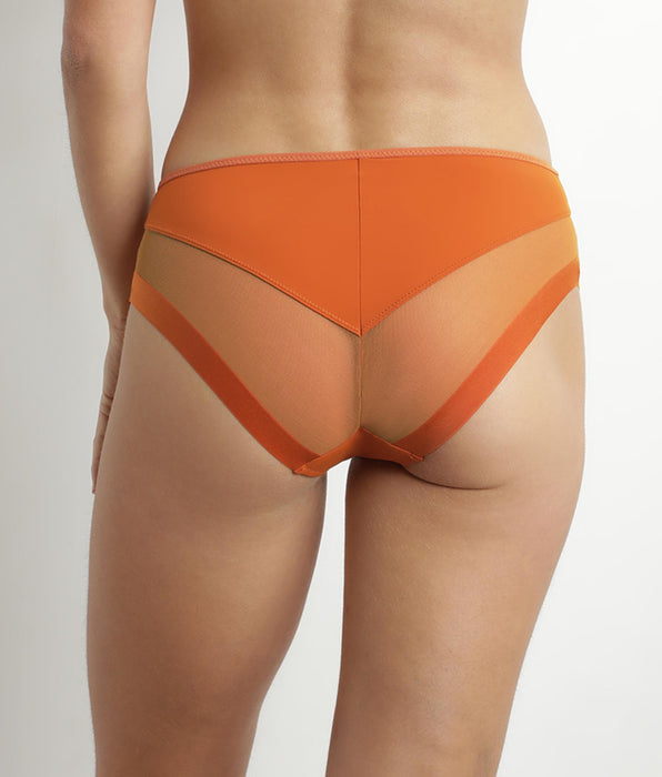 DIM Braga de mujer en microfibra y tul Mandarine Dim Generous