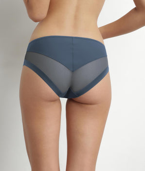 Braga de microfibra y tul azul porcelana Dim Generous