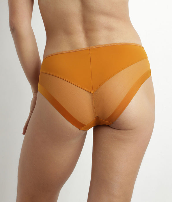 DIM Braga de mujer en microfibra y tul Mandarine Dim Generous
