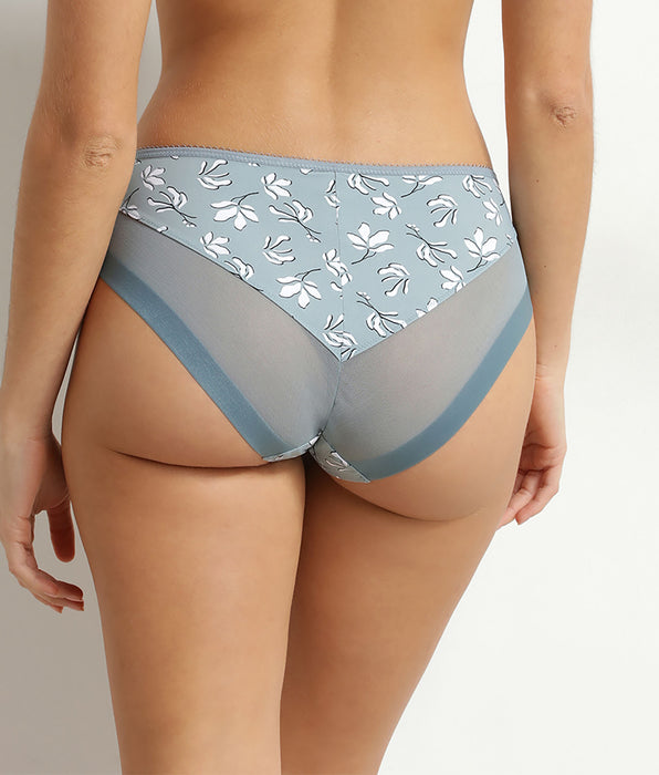 DIM Braguitas de mujer de microfibra y tul Sauge fleurie Dim Generous