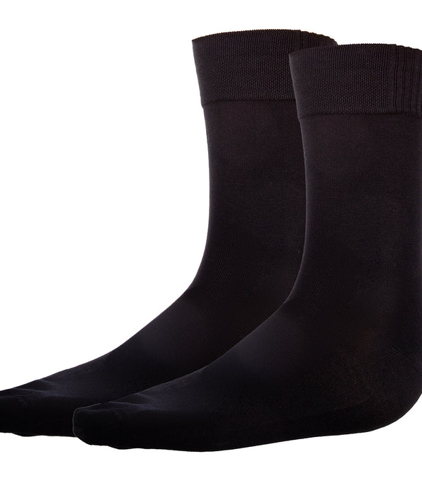 DIM Calcetines negros de viscosa para hombre Dim Bambou