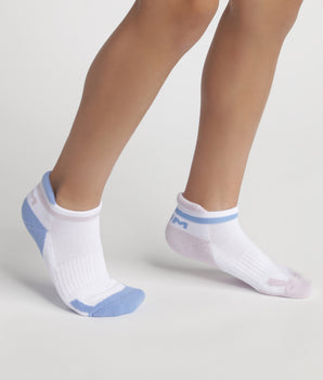 Pack de 2 pares de calcetines unisex de algodón Lila Azul Dim Sport