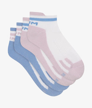 Pack de 2 pares de calcetines unisex de algodón Lila Azul Dim Sport