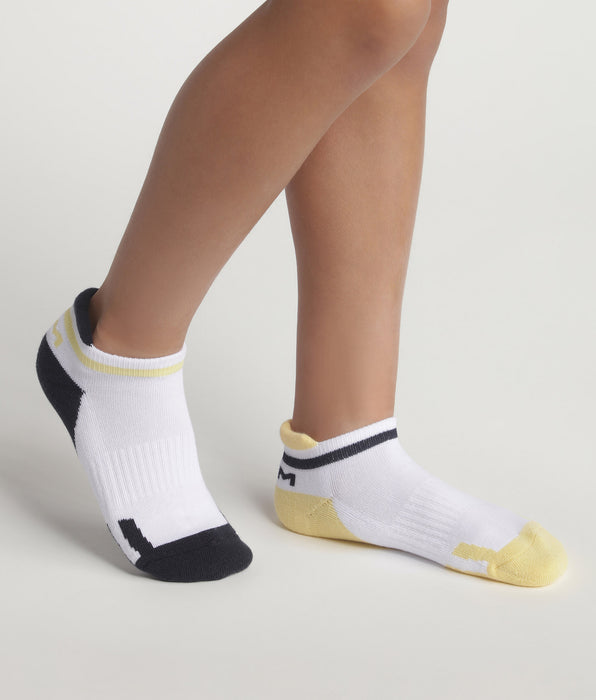 DIM Pack de 2 calcetines de algodón unisex Navy Yellow Dim Sport