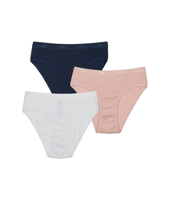 DIM Pack de 3 bragas de niña de algodón elástico Les Pockets