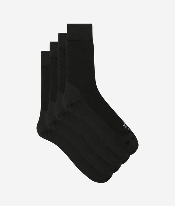 DIM Juego de 2 pares de calcetines reforzados para hombre Negro Súper resistentes