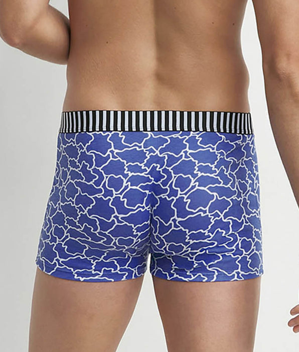 DIM Pack de 3 boxers negros con adornos de nubes, azul y negro Dim Vibes