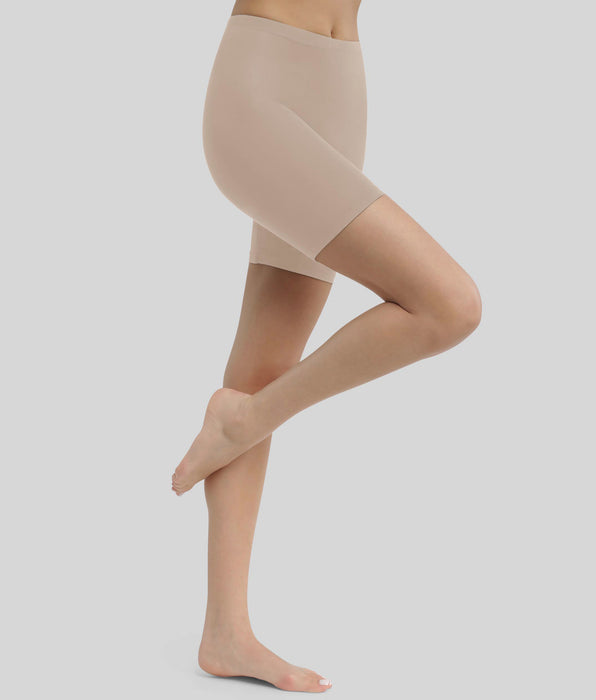 DIM Legging ciclista de mujer efecto segunda piel color nude Dim Relax & Go
