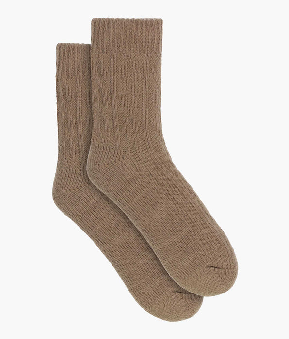DIM Calcetín de abrigo para mujer Cocoon Polar marrón