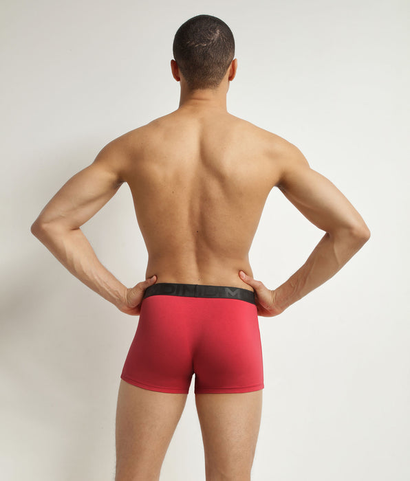 DIM Bóxer de hombre en algodón modal con cintura negra rojo Dim Classic