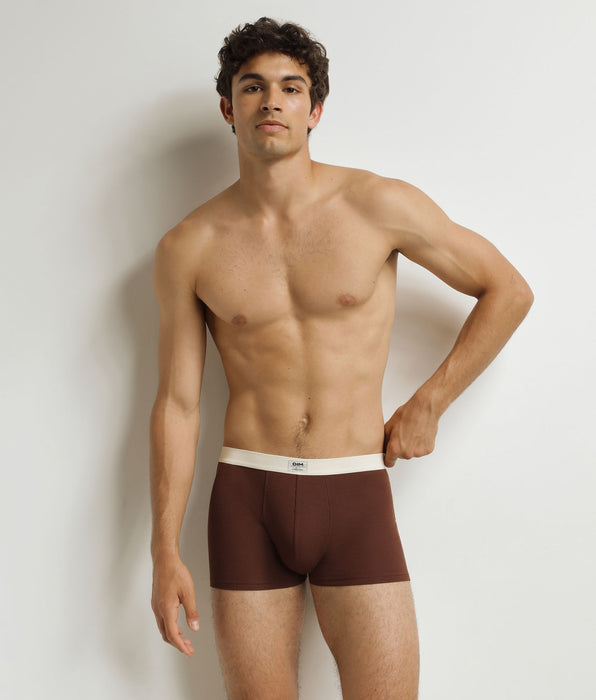DIM Calzoncillos acanalados para hombre Chocolate Dim Elegant
