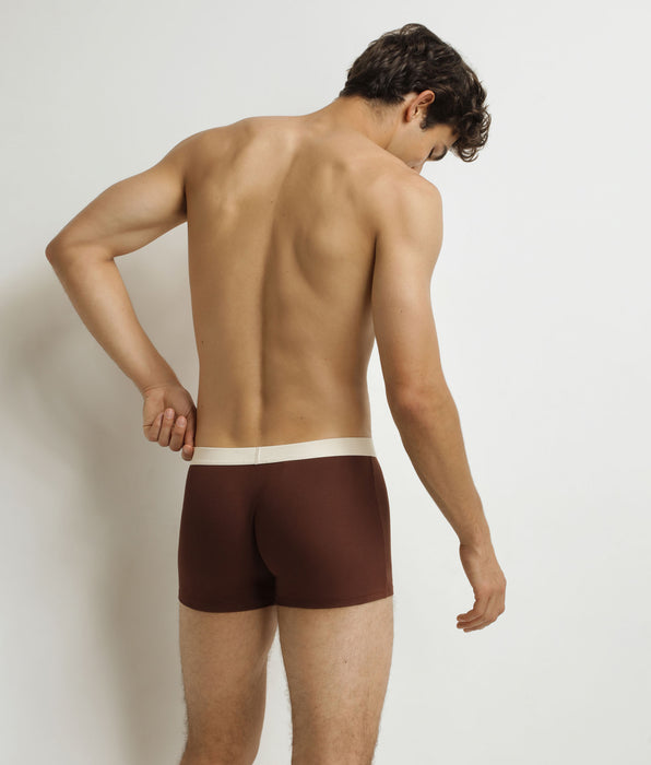 DIM Calzoncillos acanalados para hombre Chocolate Dim Elegant
